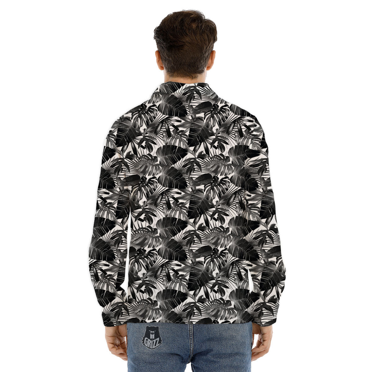 Tropical Aloha Hibiscus Print Pattern Men's Dress Shirts-grizzshop