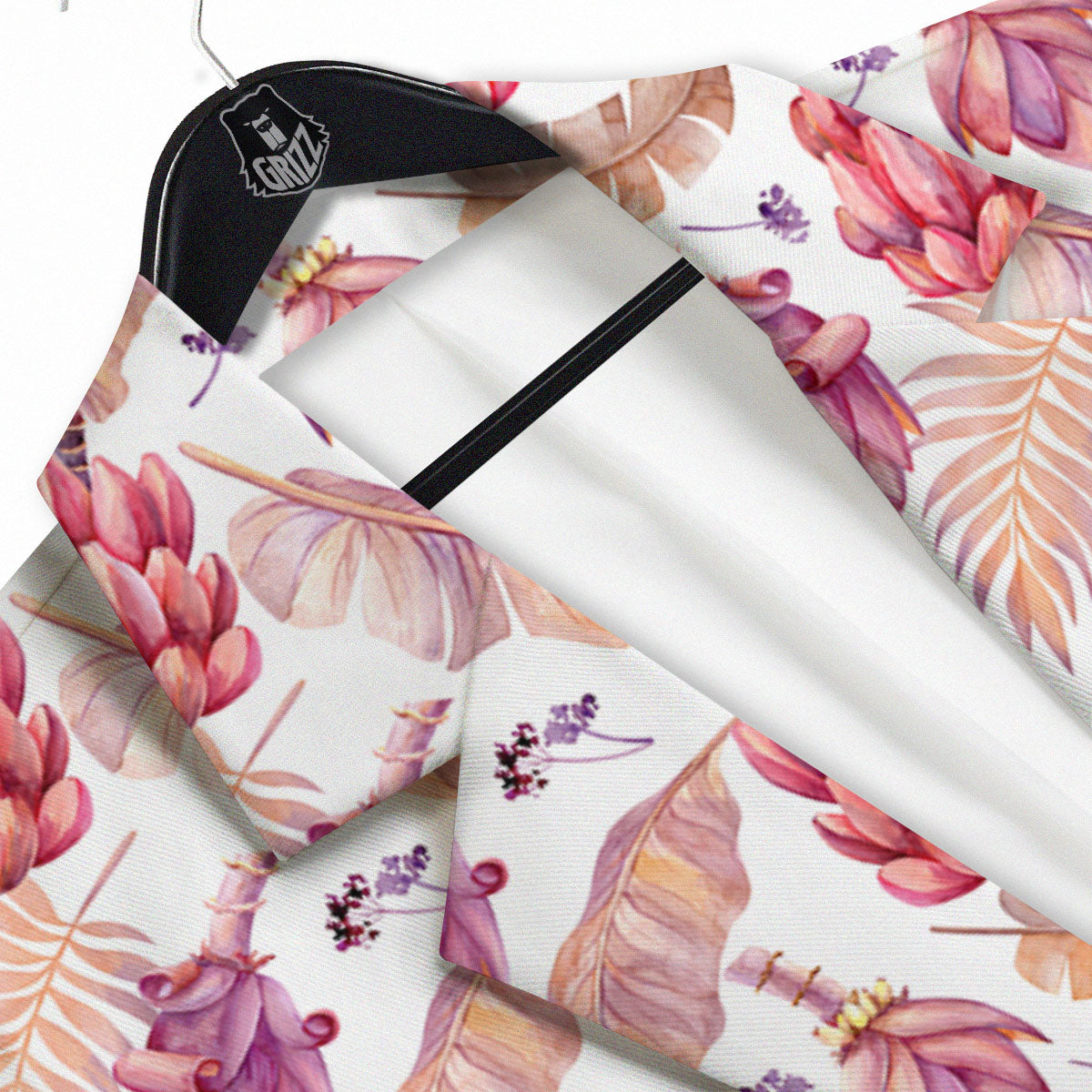 Tropical Banana Pink Print Pattern Men's Sport Coat-grizzshop