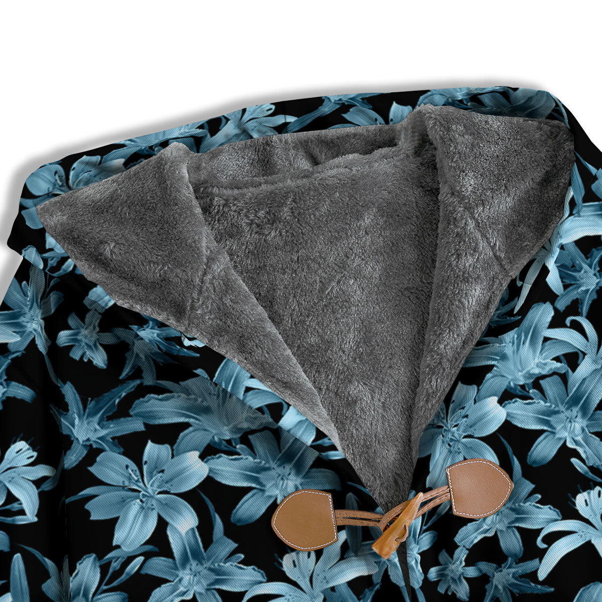 Tropical Blossom Blue Print Pattern Men's Windbreaker Jacket