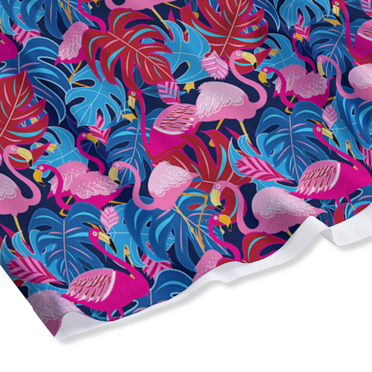 Tiger Gouache Print Pattern Mesh Shorts