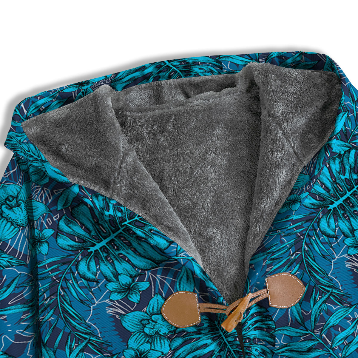 Tropical Blue Hawaiian Print Pattern Men's Windbreaker Jacket-grizzshop