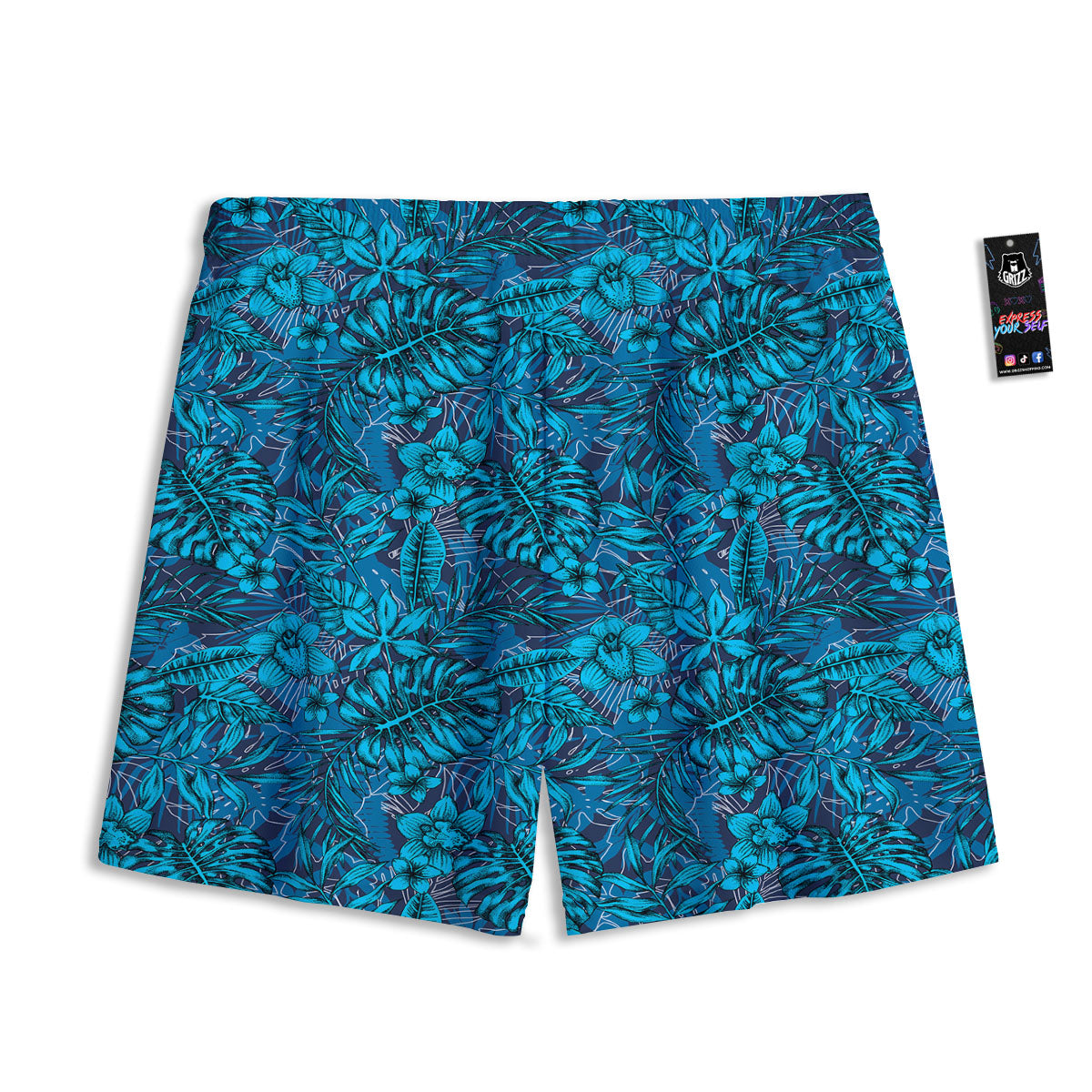 Tiki Ethnic Print Pattern Mesh Shorts