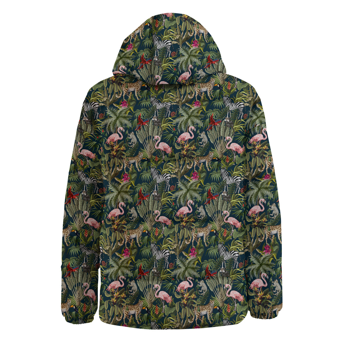 Tropical Cartoon Print Pattern Down Jacket-grizzshop