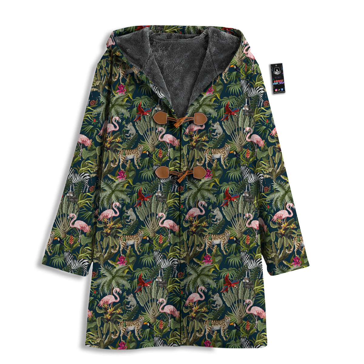 Tropical Cartoon Print Pattern Men's Windbreaker Jacket-grizzshop