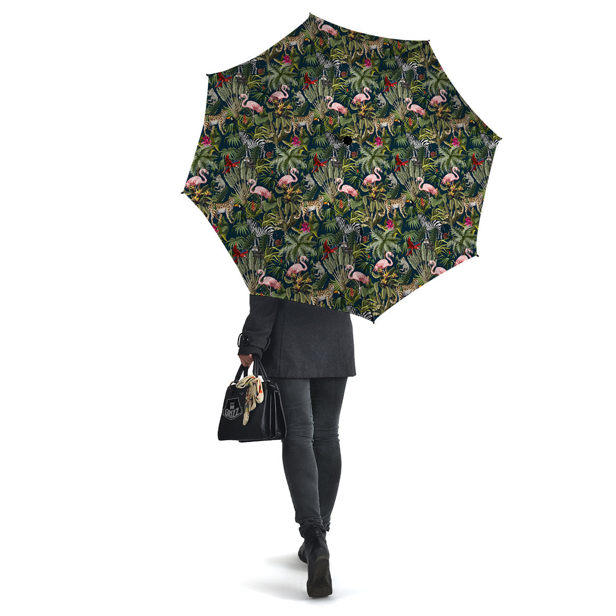 Tropical Cartoon Print Pattern Umbrella-grizzshop