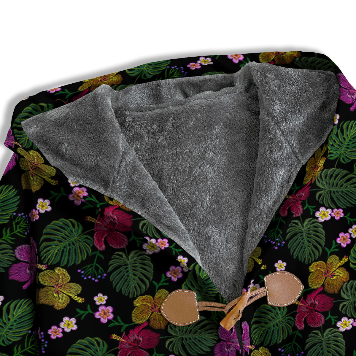 Tropical Embroidery Print Pattern Men's Windbreaker Jacket-grizzshop
