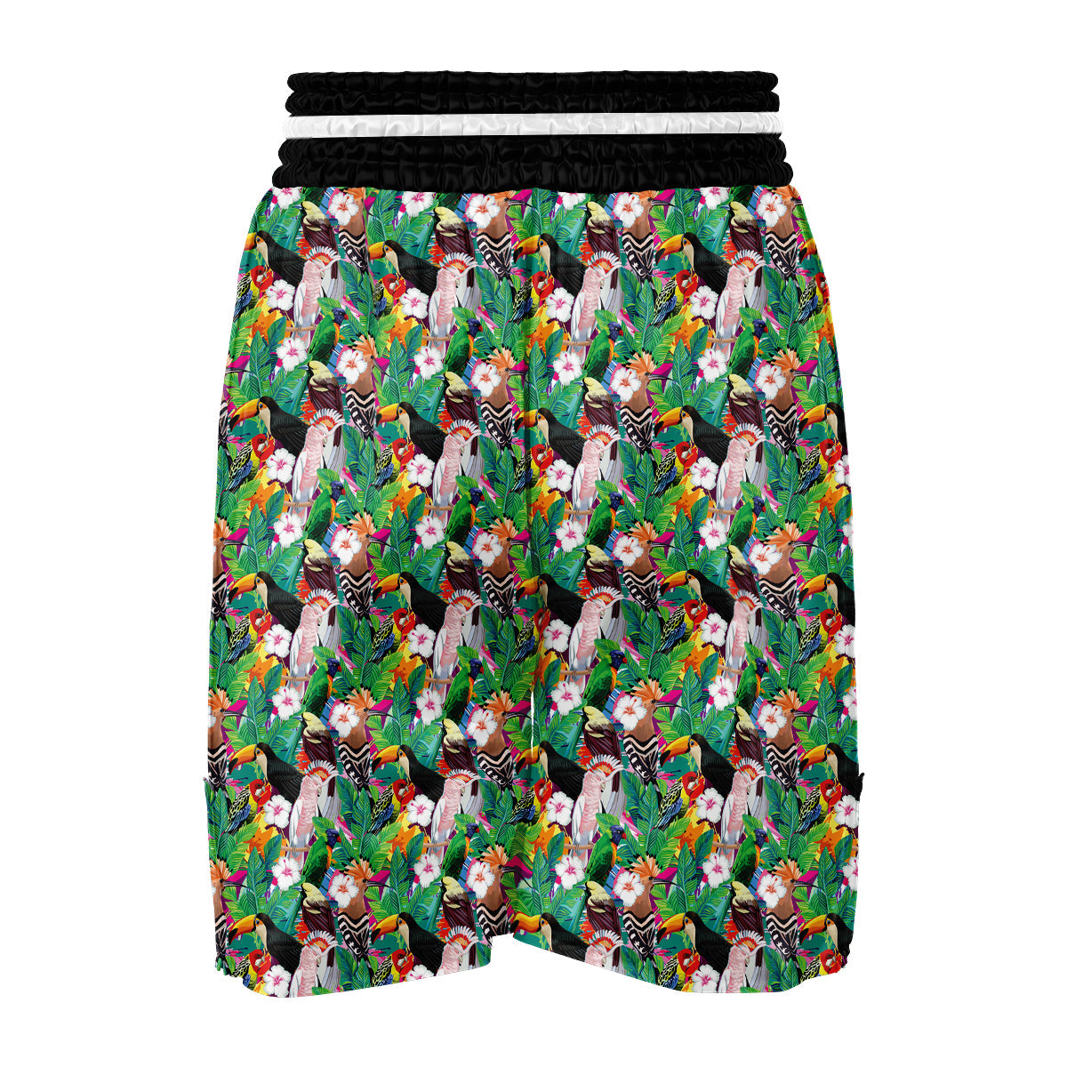 Tropical Exotic Bird Boxing Shorts-grizzshop