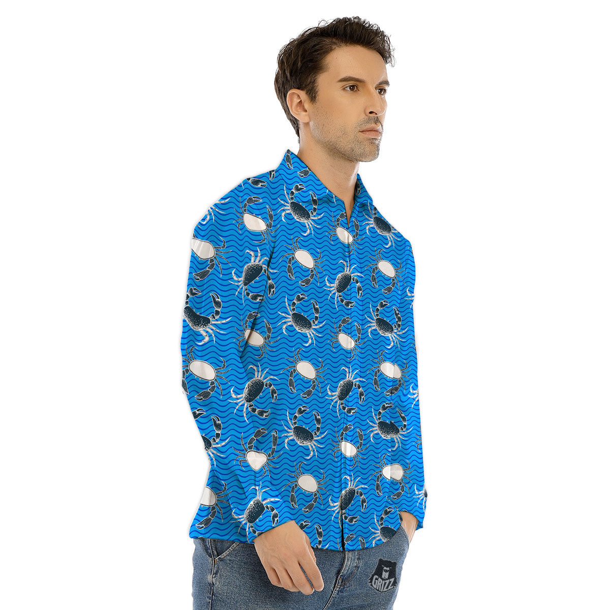 Tropical Exotic Hawaii Art Print Pattern Men's Dress Shirts-grizzshop