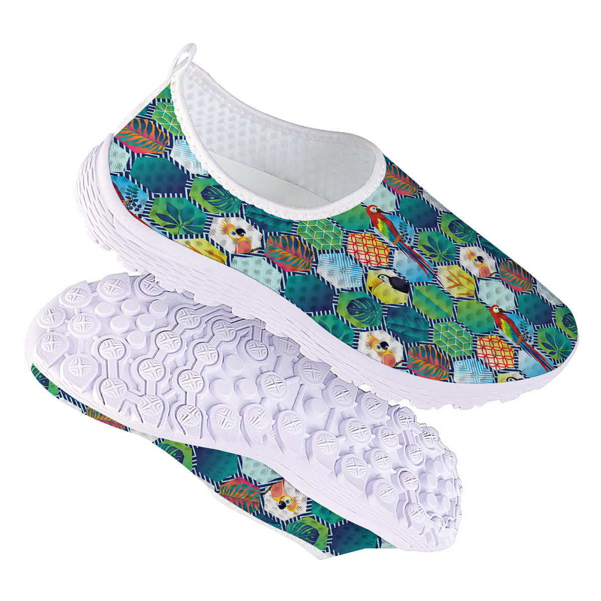 Tropical Exotic Hawaii Art Print Pattern Nurse Shoes-grizzshop