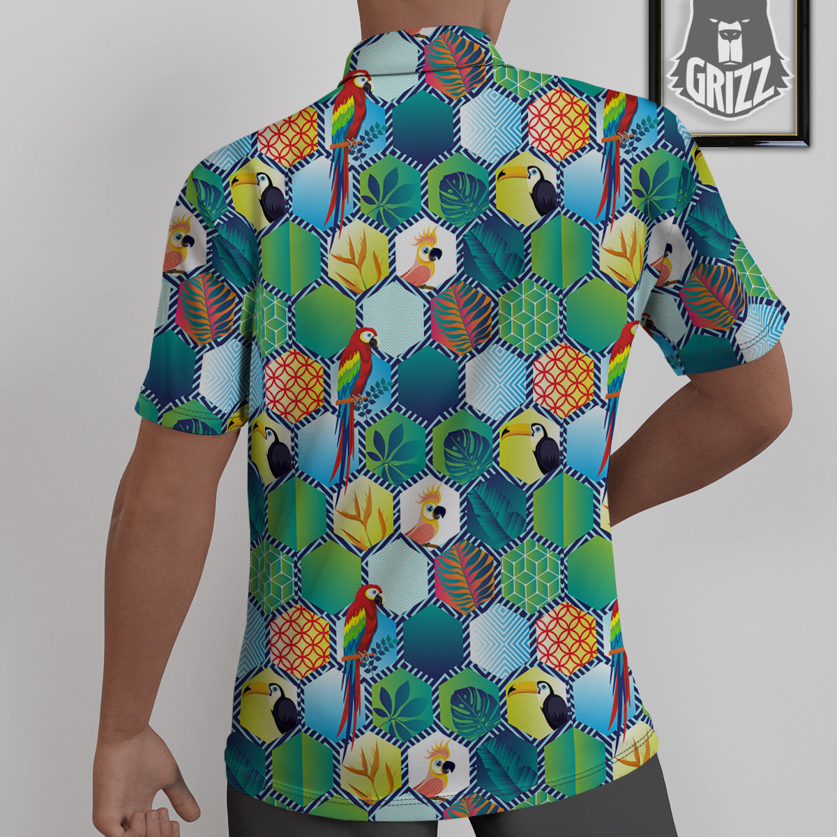 Tropical Exotic Hawaii Art Print Pattern Untucked Shirts-grizzshop