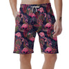 Tropical Flamingo Hawaiian Print Men's Shorts-grizzshop