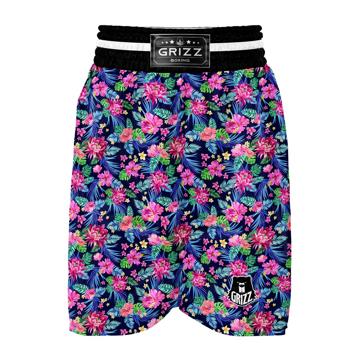 Tropical Floral Boxing Shorts-grizzshop