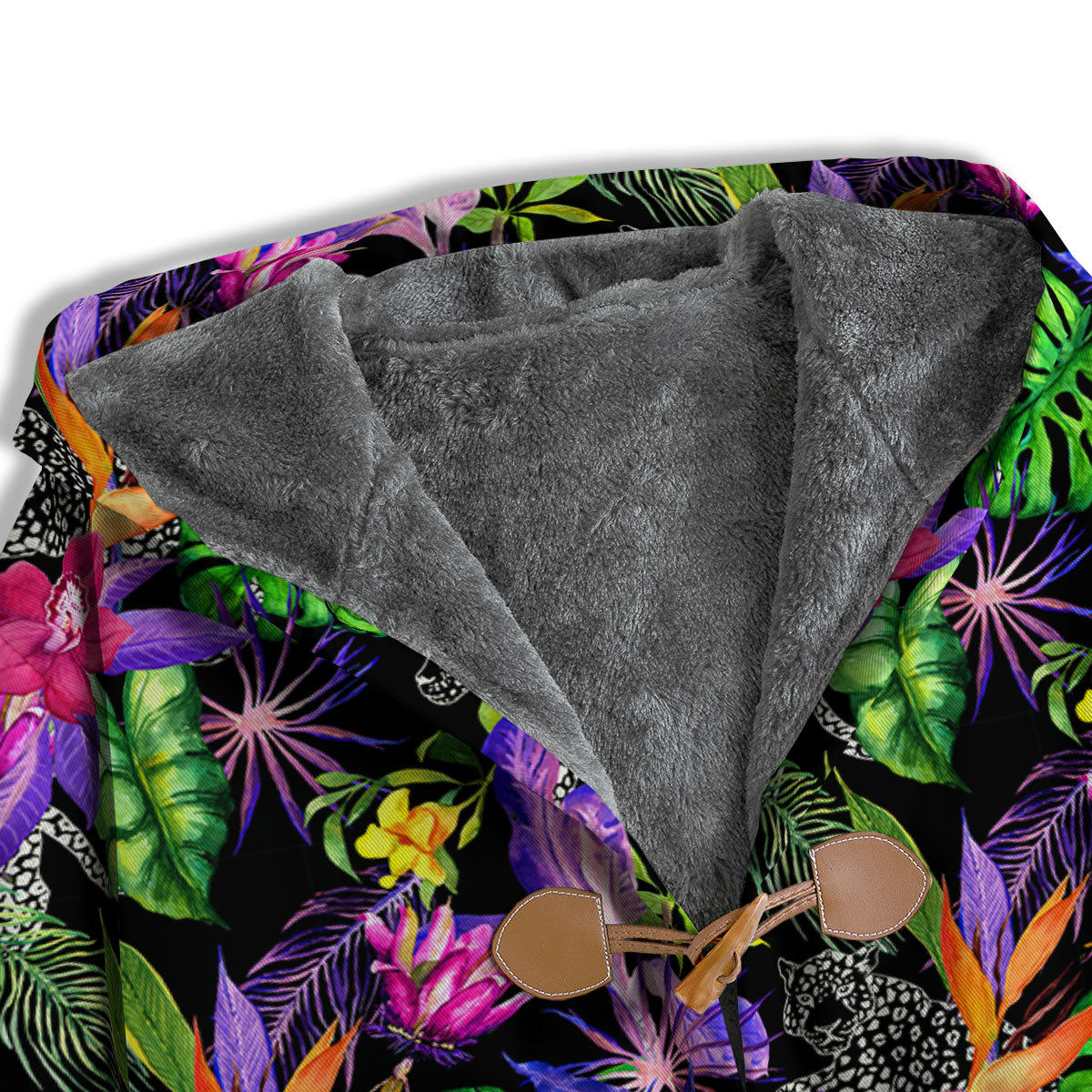 Tropical Flower Leaf Light Print Pattern Men's Windbreaker Jacket-grizzshop