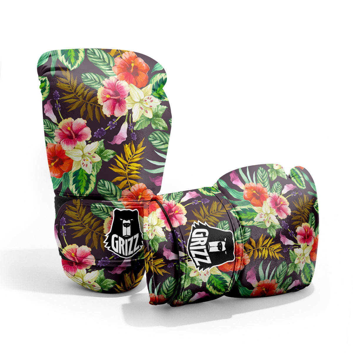 Tropical Hawaii Colorful Print Pattern Sparring Gloves-grizzshop