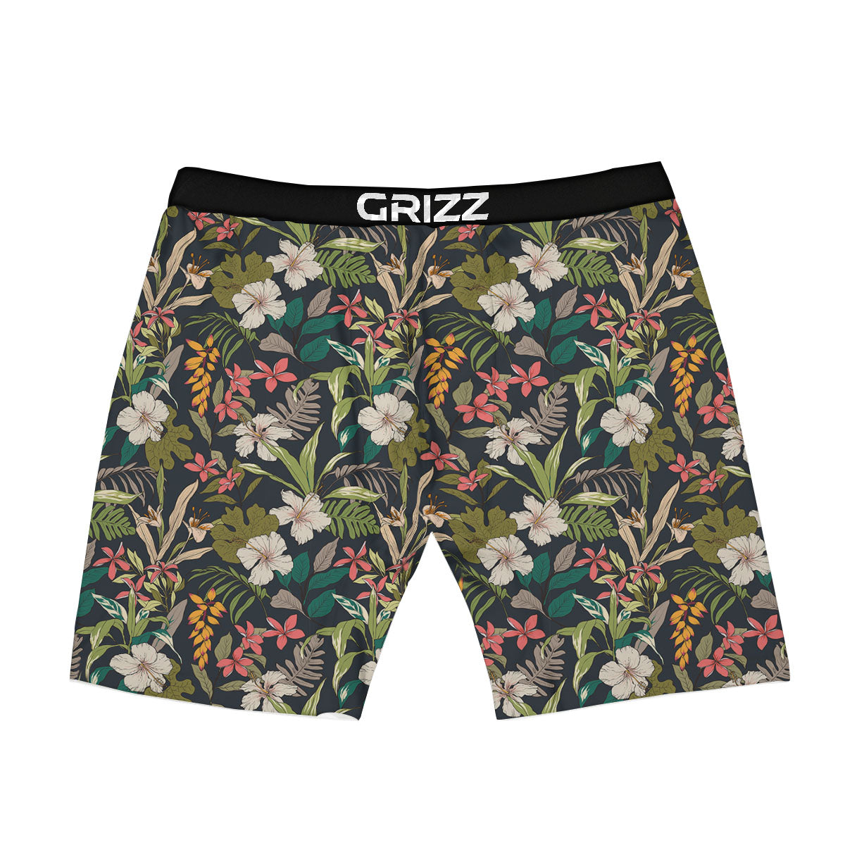 Tropical Hawaiian Aloha Print Pattern Boxer Briefs-grizzshop