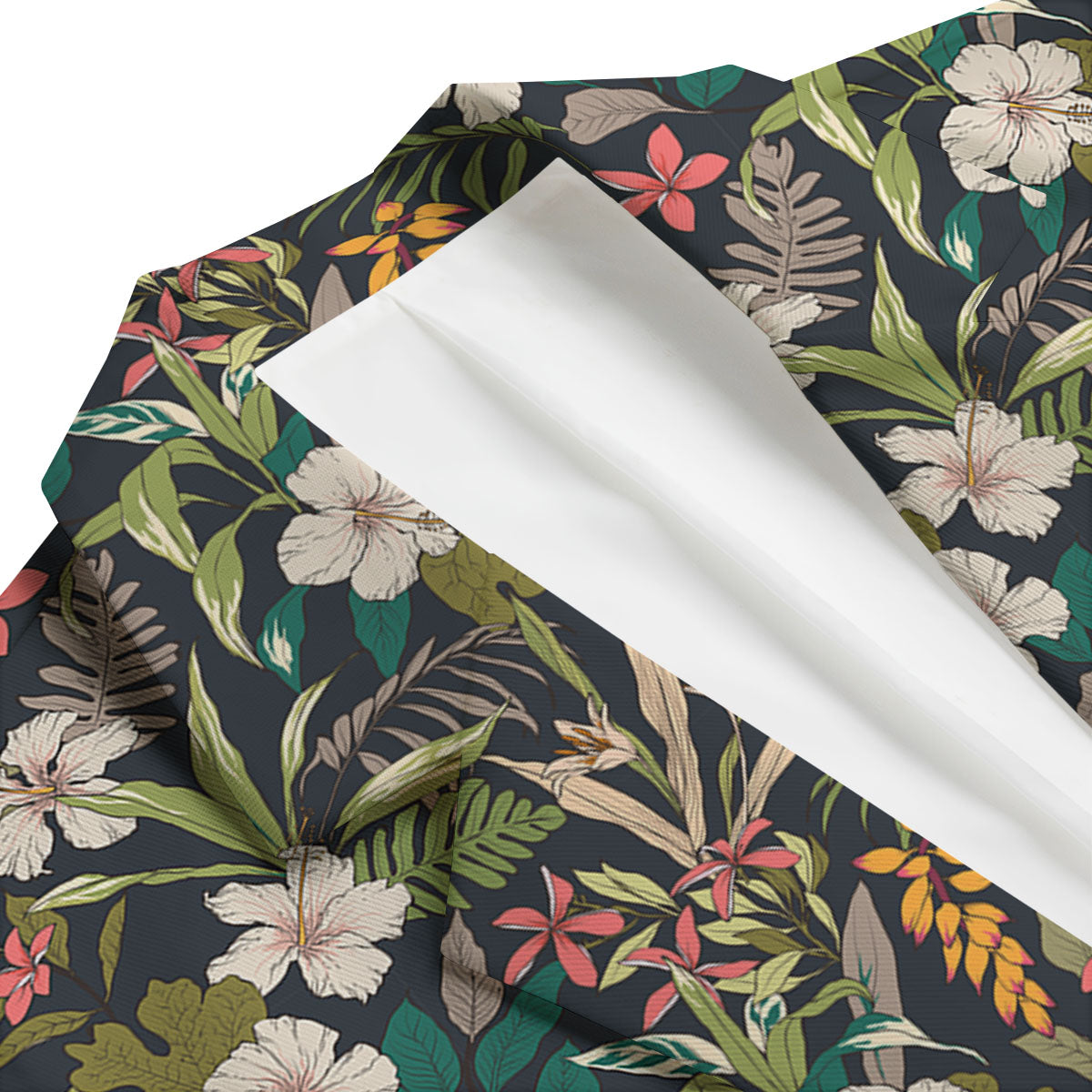 Tropical Hawaiian Aloha Print Pattern Men's Blazer-grizzshop