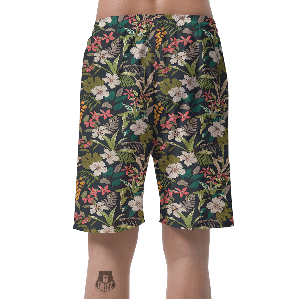 Tropical Hawaiian Aloha Print Pattern Men's Shorts-grizzshop