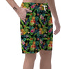 Tropical Hawaiian Floral Print Men's Shorts-grizzshop