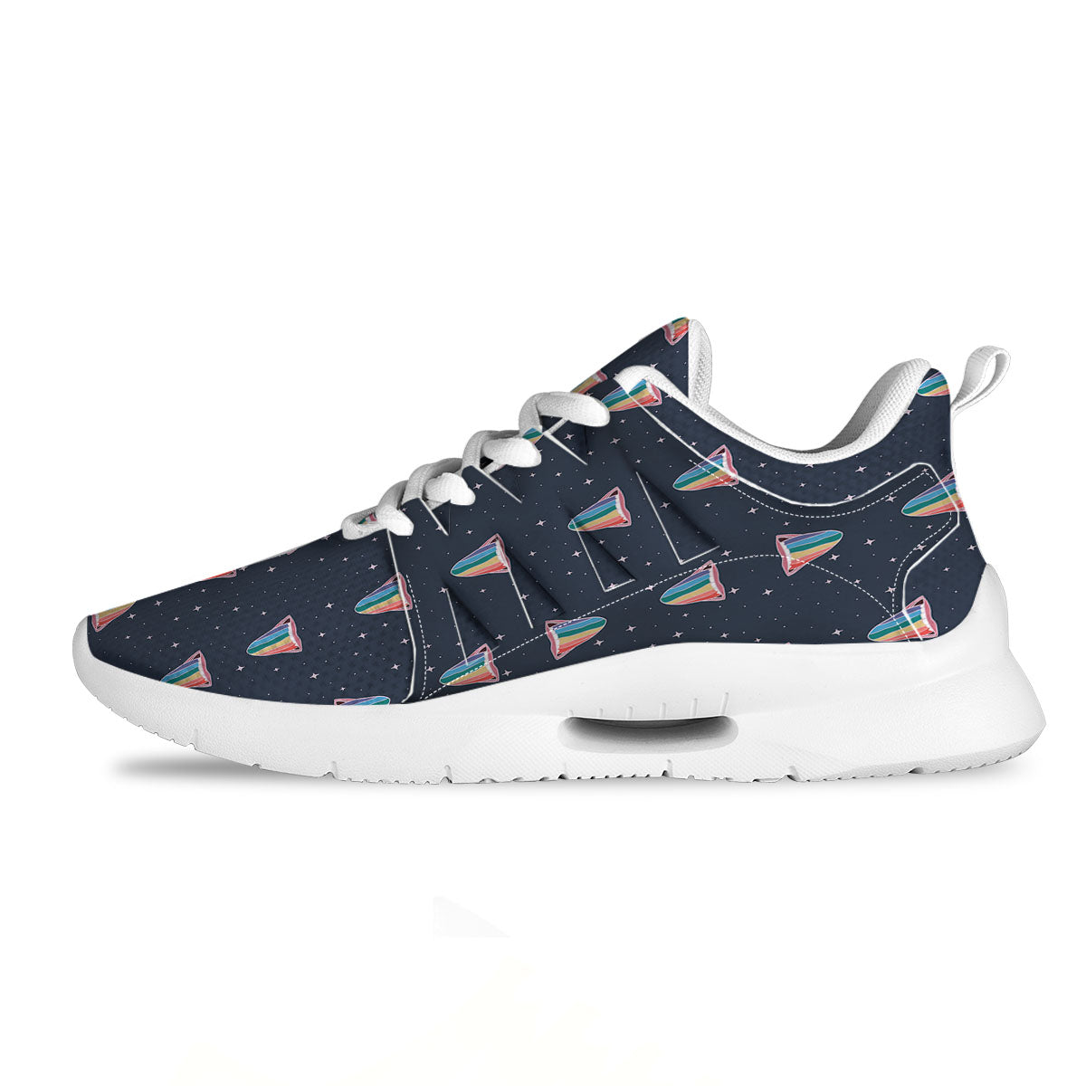 Tropical Hibiscus Blue Print Pattern Tennis Shoes-grizzshop
