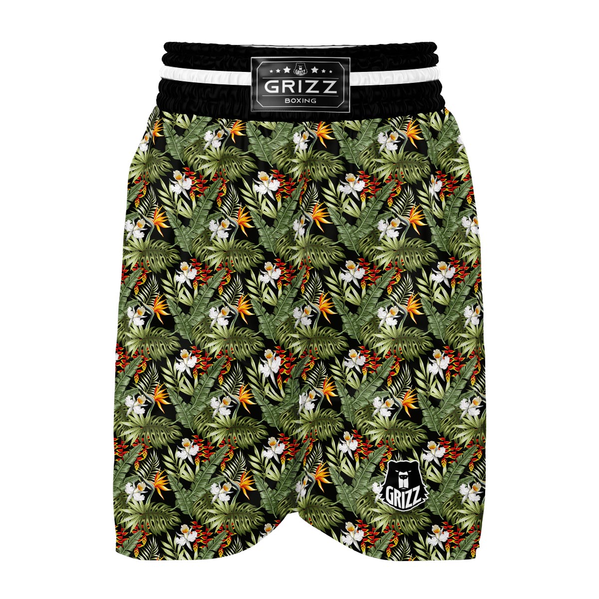 Tropical Jungle Boxing Shorts-grizzshop