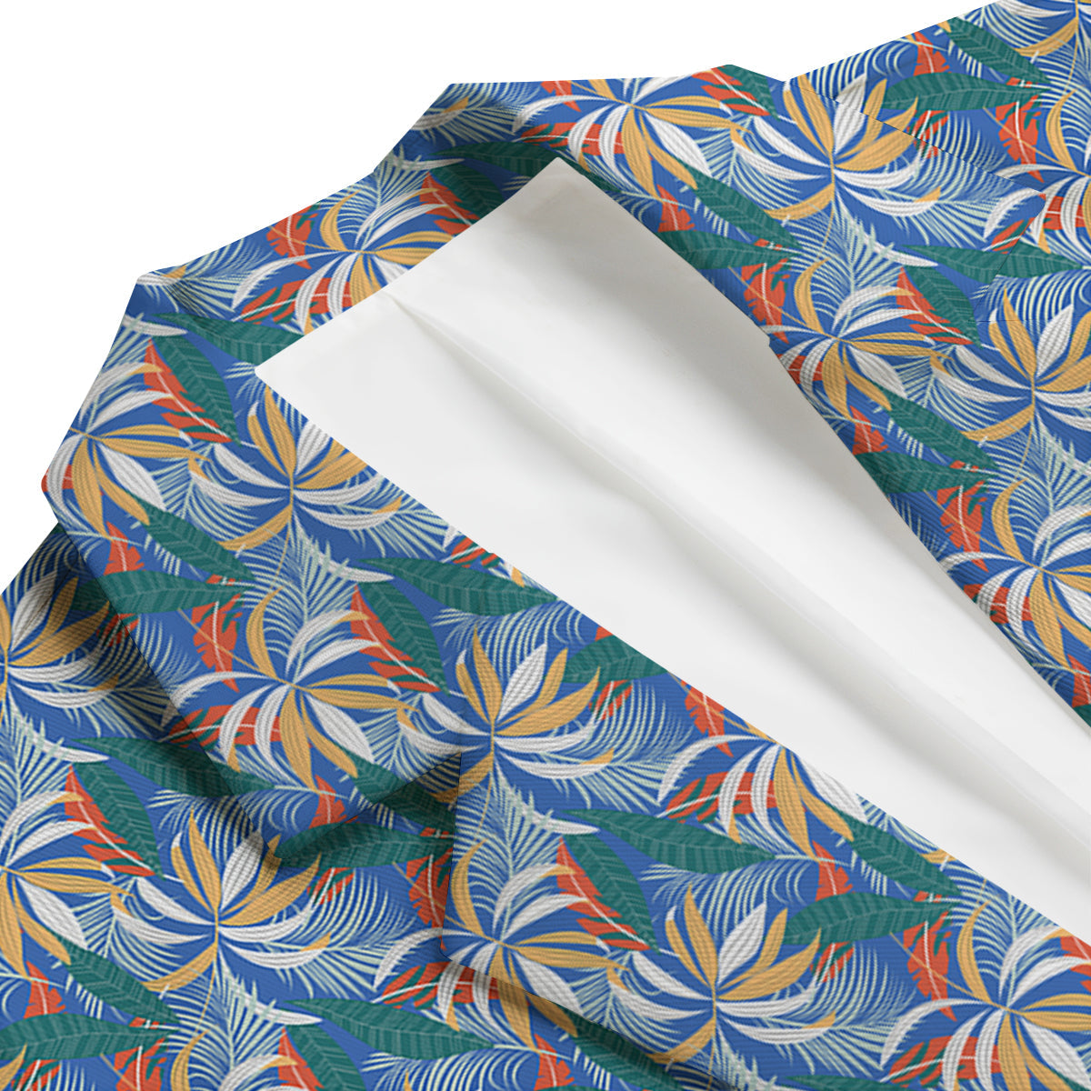 Tropical Leaf Colorful Print Pattern Men's Blazer-grizzshop