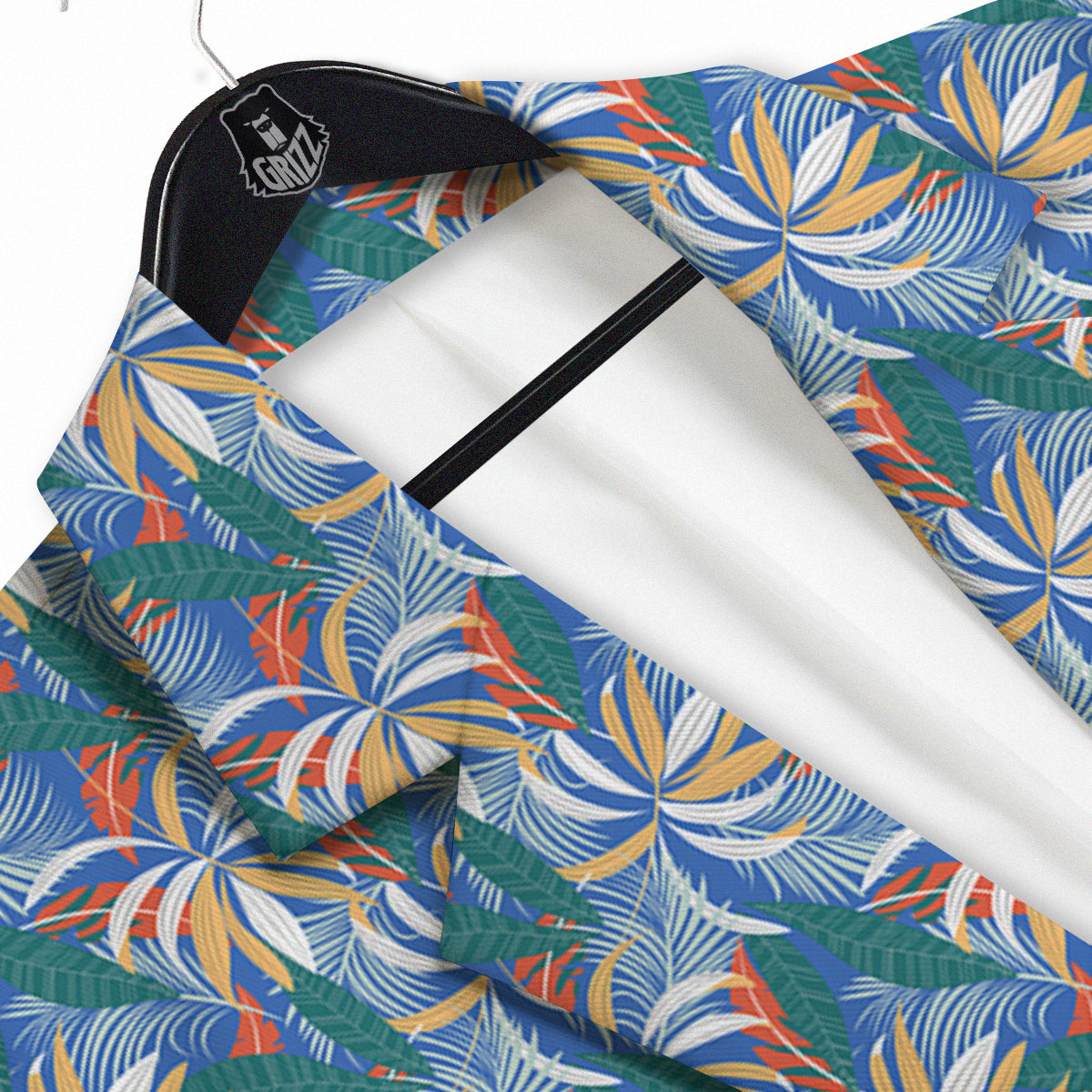 Tropical Leaf Colorful Print Pattern Men's Sport Coat-grizzshop