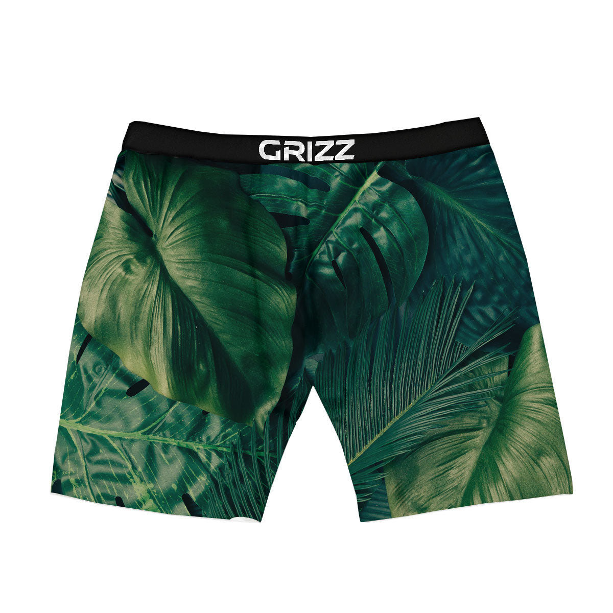 Tropical Leaf Natural Print Boxer Briefs-grizzshop
