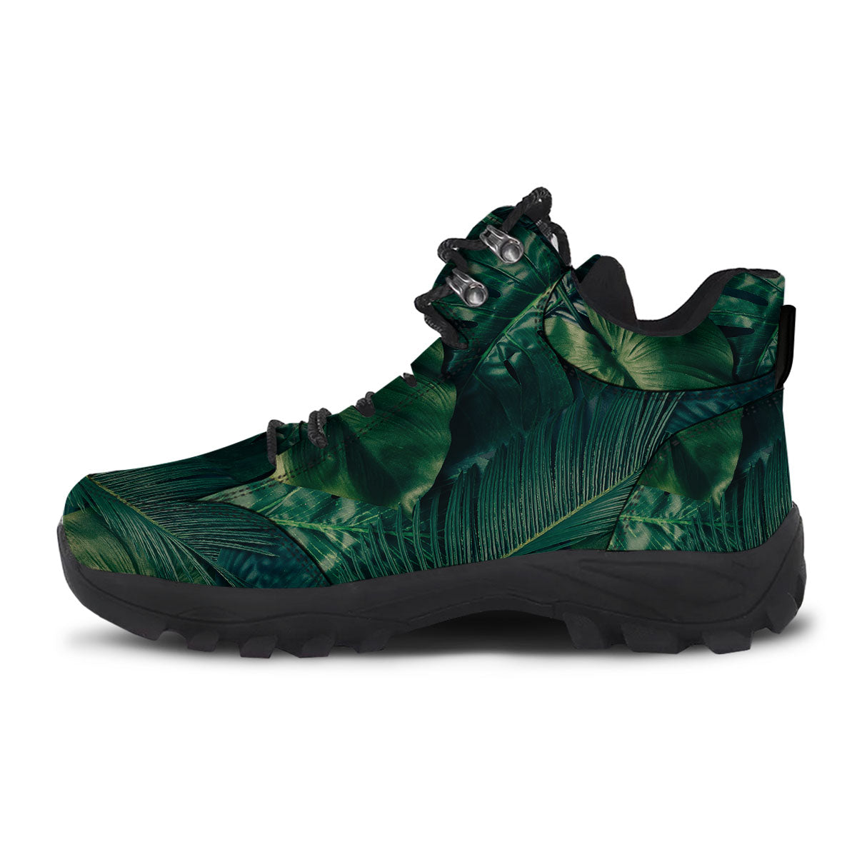 Tropical Leaf Natural Print Hiking Shoes-grizzshop