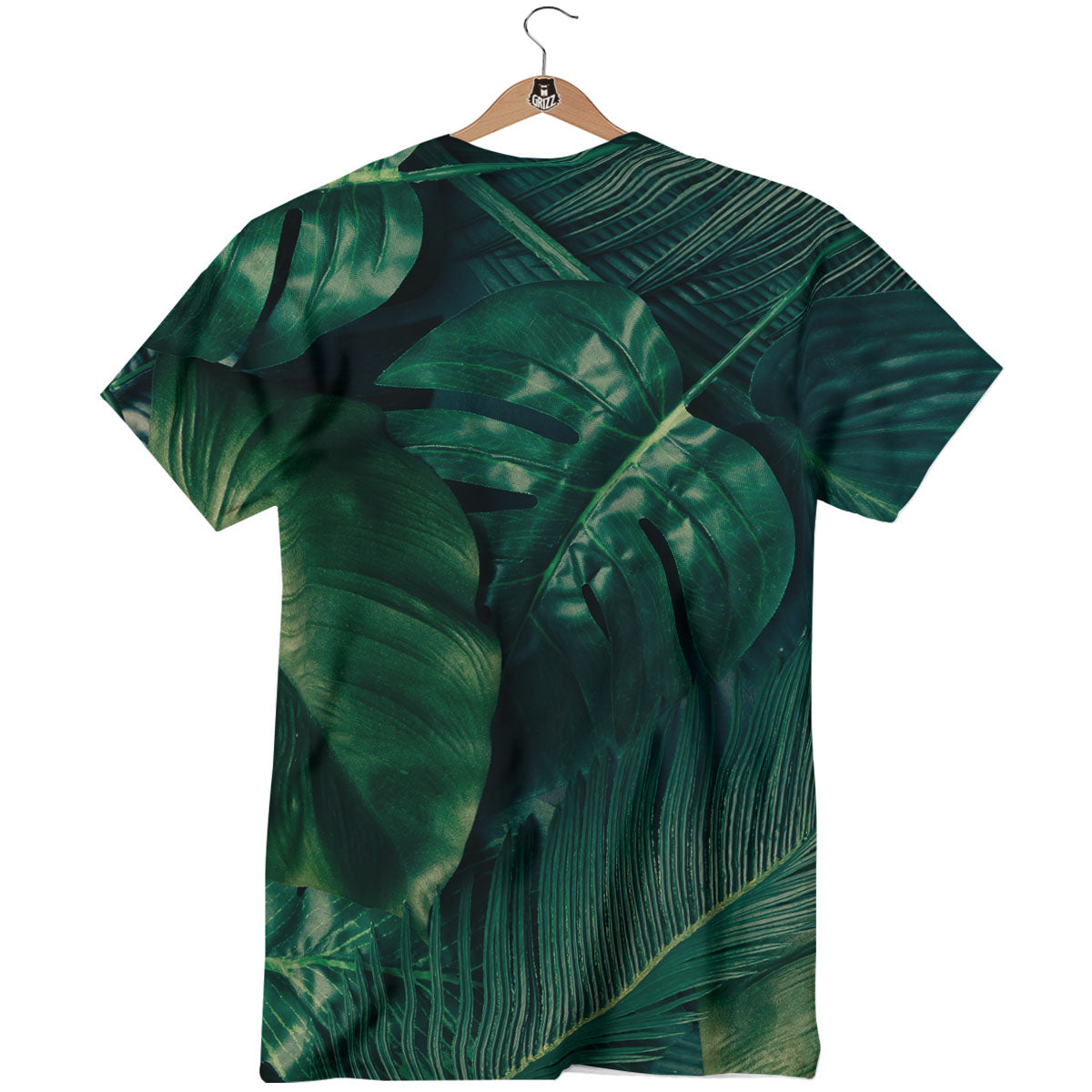 Tropical Leaf Natural Print T-Shirt-grizzshop