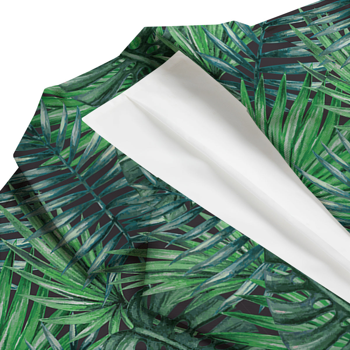 Tropical Leaf Watercolor Print Pattern Men's Blazer-grizzshop