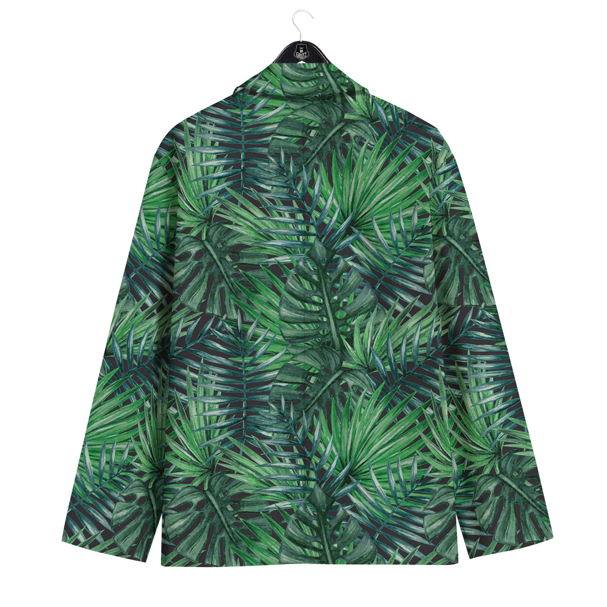 Tropical Leaf Watercolor Print Pattern Men's Sport Coat-grizzshop