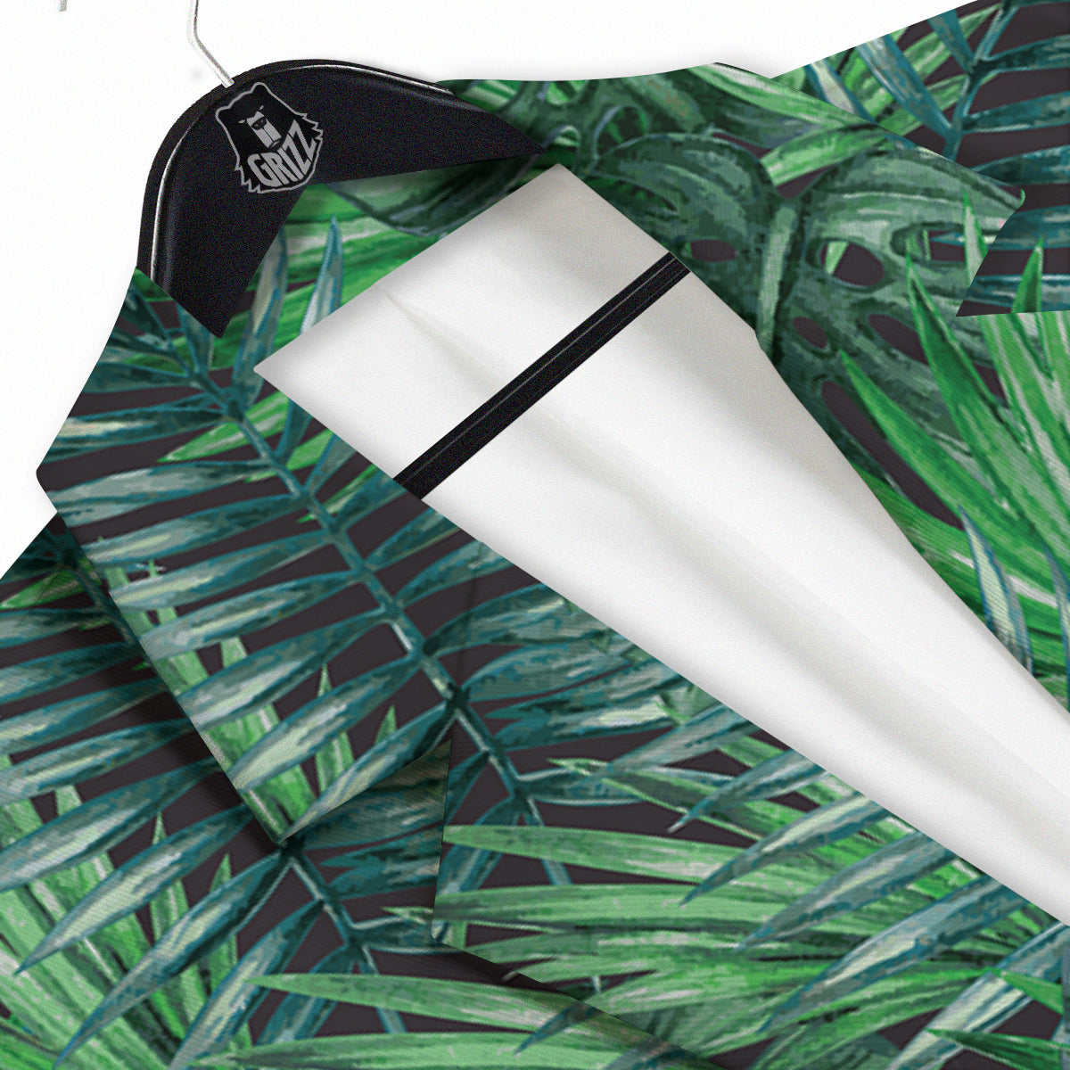 Tropical Leaf Watercolor Print Pattern Men's Sport Coat-grizzshop