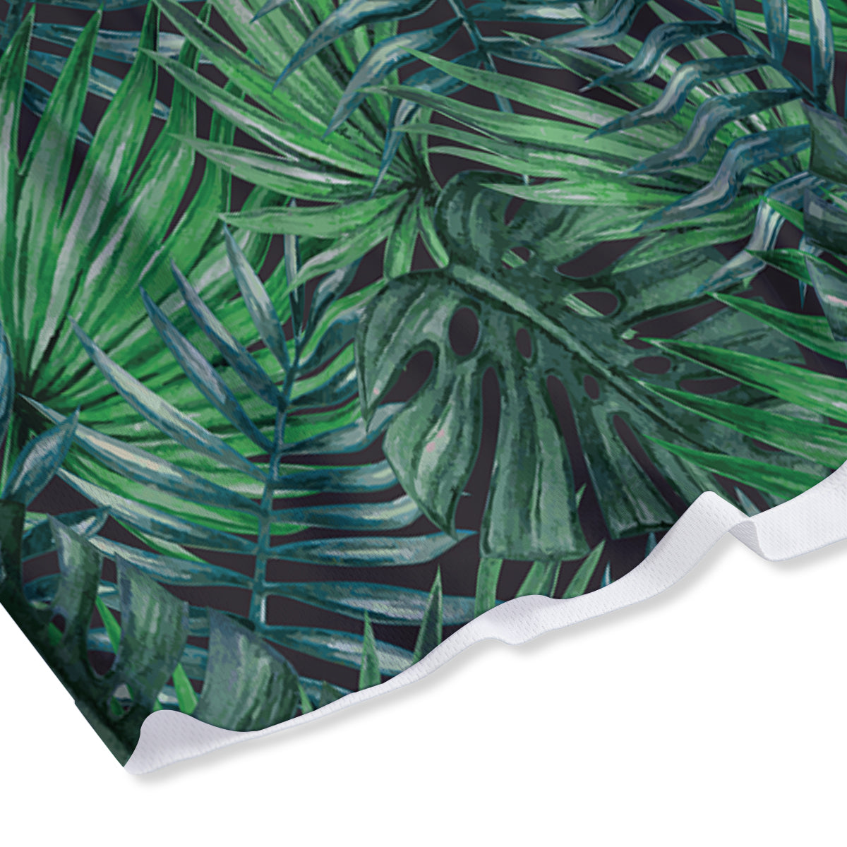 Tropical Leaf Watercolor Print Pattern Mesh Shorts