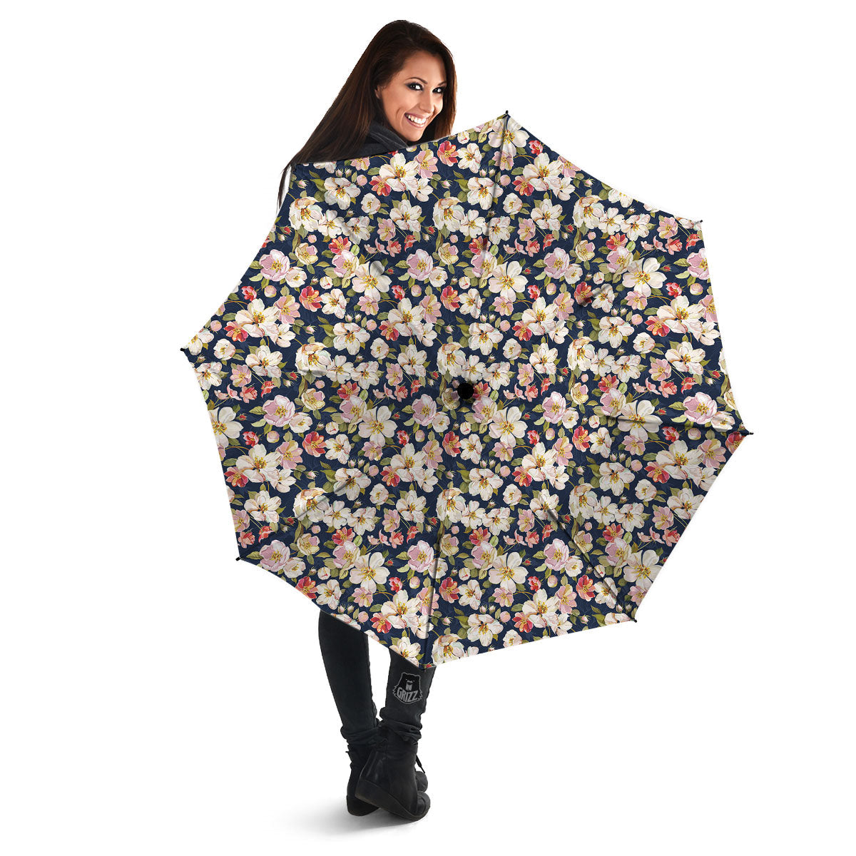 Tropical Leaves Blossom Print Pattern Umbrella-grizzshop