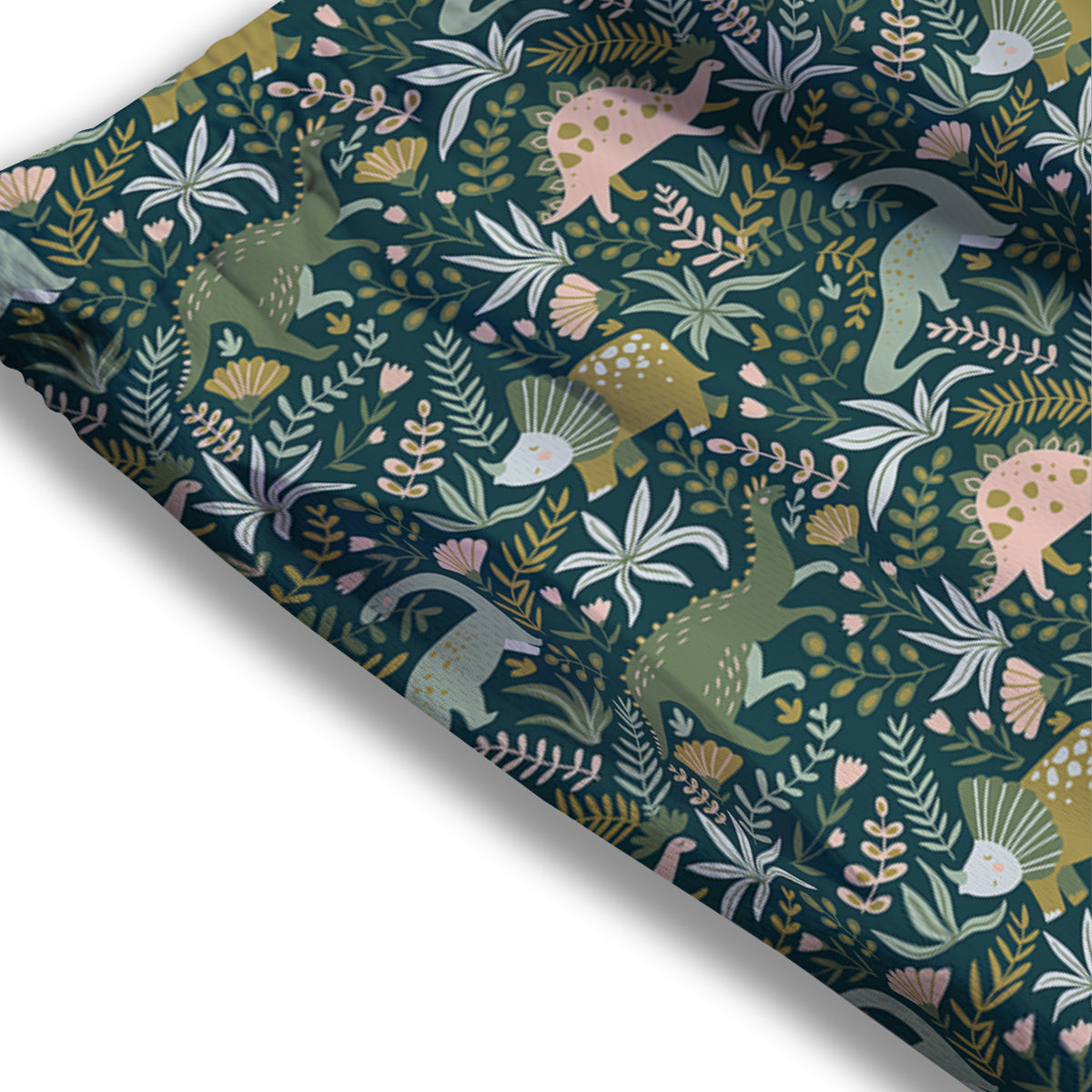 Tropical Leaves Cute Dino Print Pattern Mesh Shorts-grizzshop