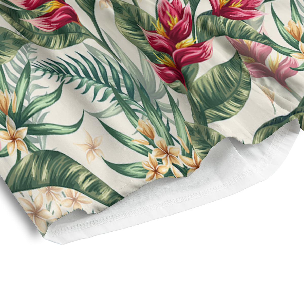 Tropical Leaves Watercolor Print Pattern Men's Athletic Shorts-grizzshop