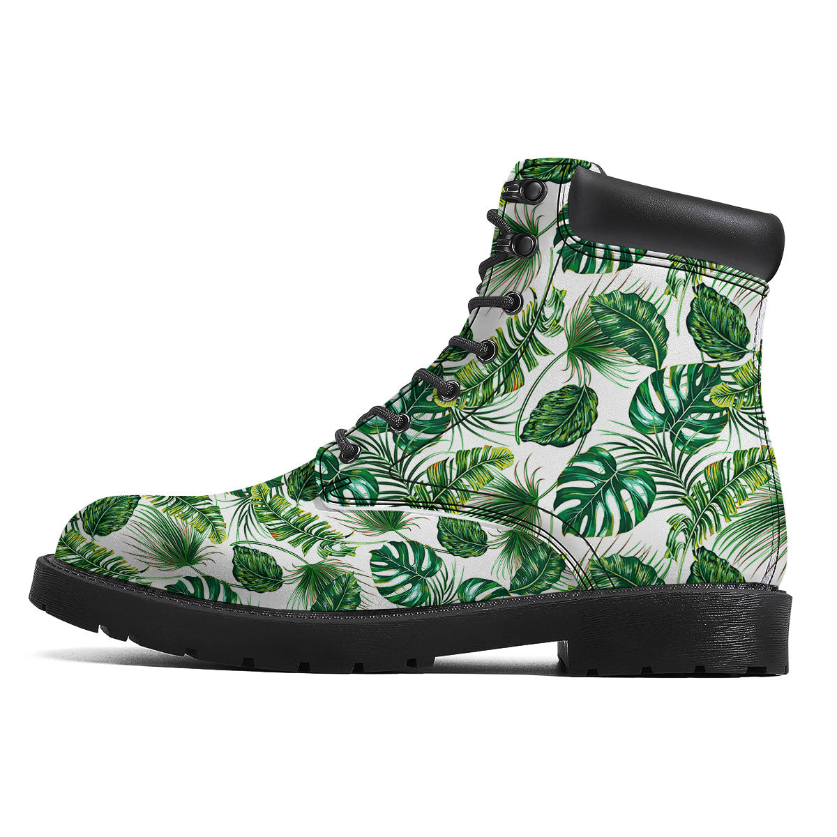 Tropical Palm Hawaiian Print Pattern Boots-grizzshop