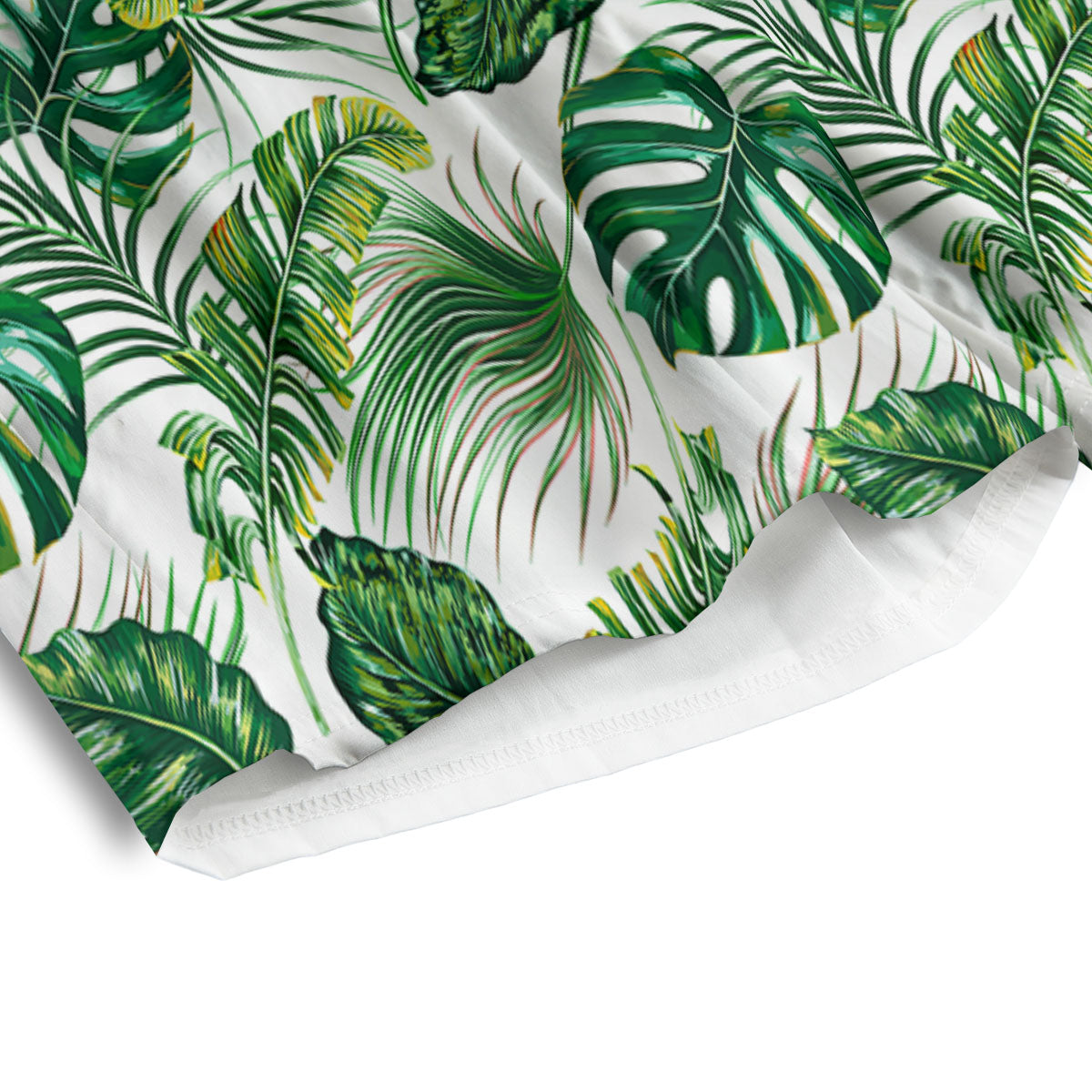 Tropical Palm Hawaiian Print Pattern Men's Athletic Shorts