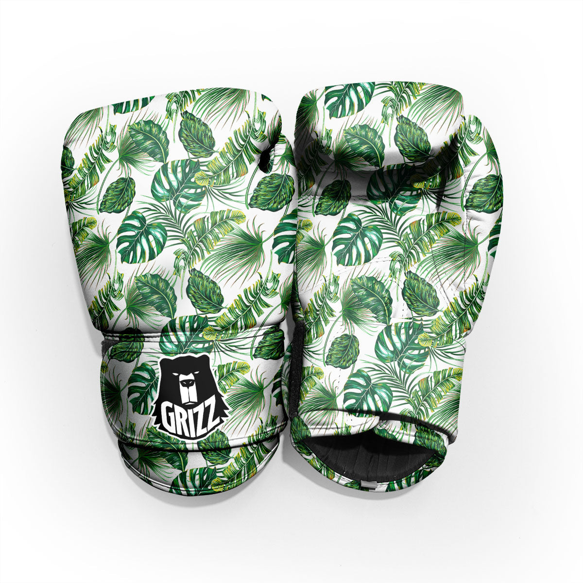 Tropical Palm Hawaiian Print Pattern Sparring Gloves-grizzshop