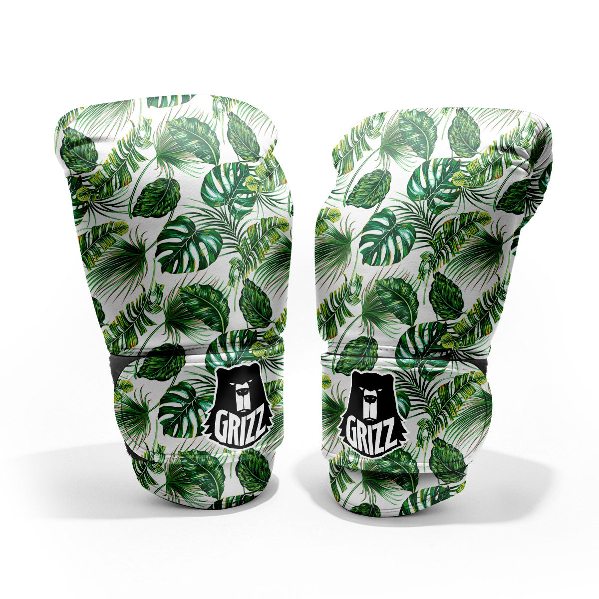 Tropical Palm Hawaiian Print Pattern Sparring Gloves-grizzshop