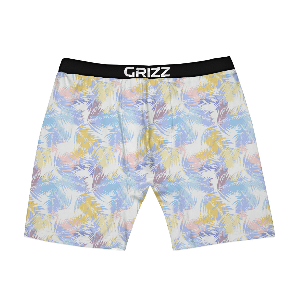 Tropical Palm Leaf Pastel Print Pattern Boxer Briefs-grizzshop