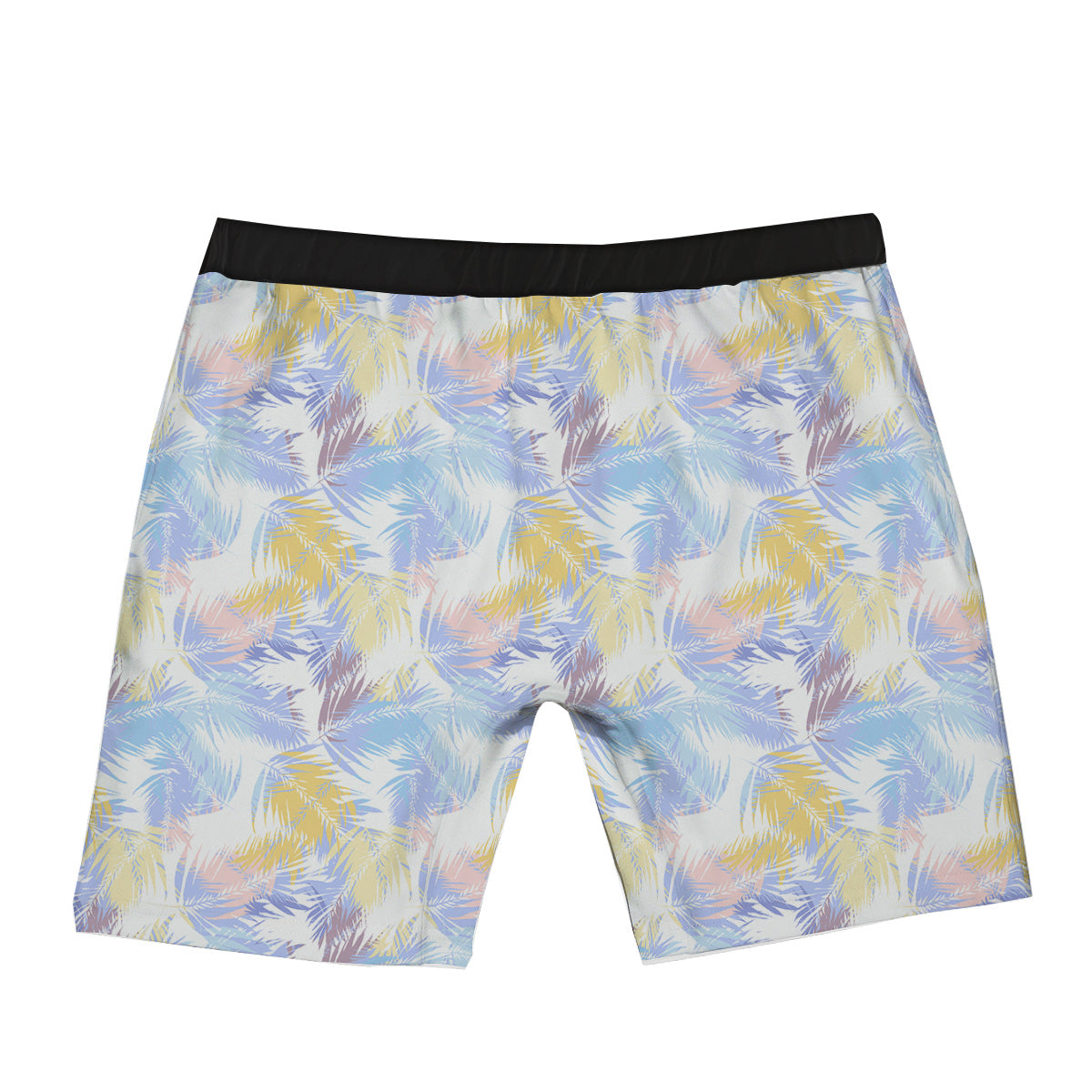 Tropical Palm Leaf Pastel Print Pattern Boxer Briefs-grizzshop