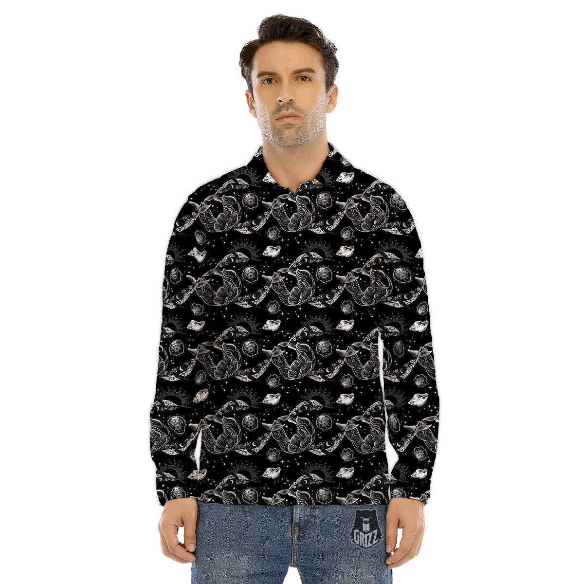 Tropical Palm Leaf Pastel Print Pattern Men's Dress Shirts-grizzshop