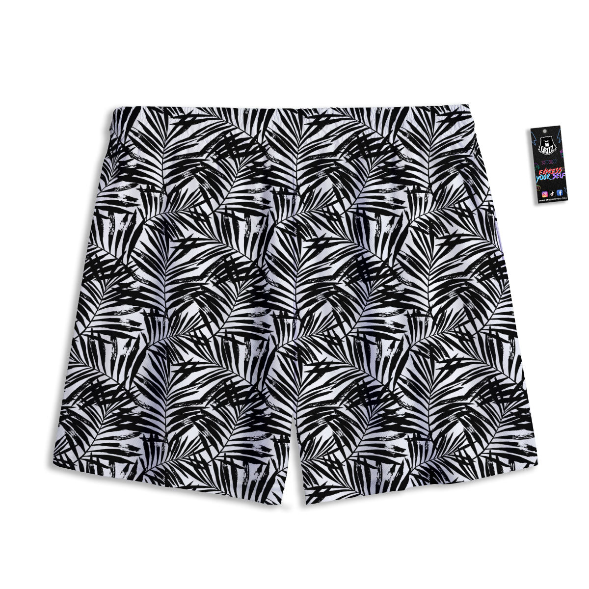 Tree Bamboo Green Print Pattern Mesh Shorts