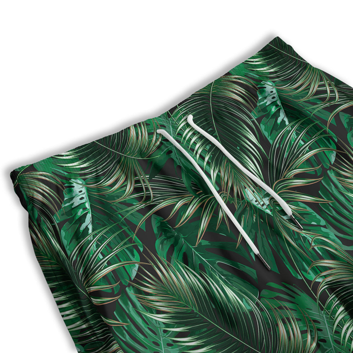 Tropical Palm Tree Print Pattern Men's Athletic Shorts
