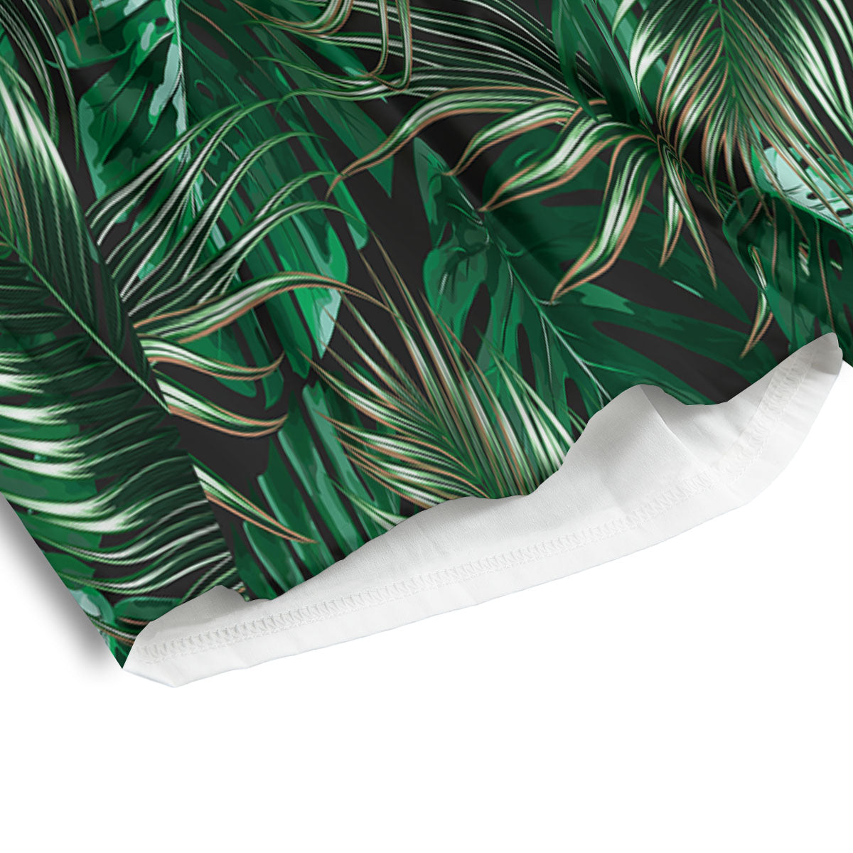 Tropical Palm Tree Print Pattern Men's Athletic Shorts