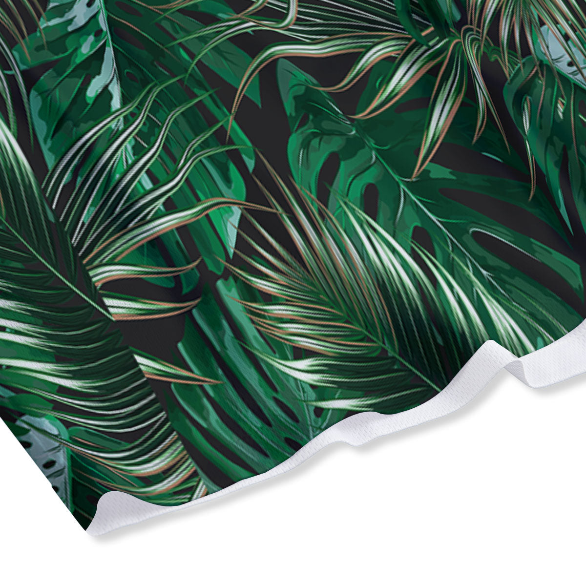 Tropical Palm Tree Print Pattern Mesh Shorts-grizzshop