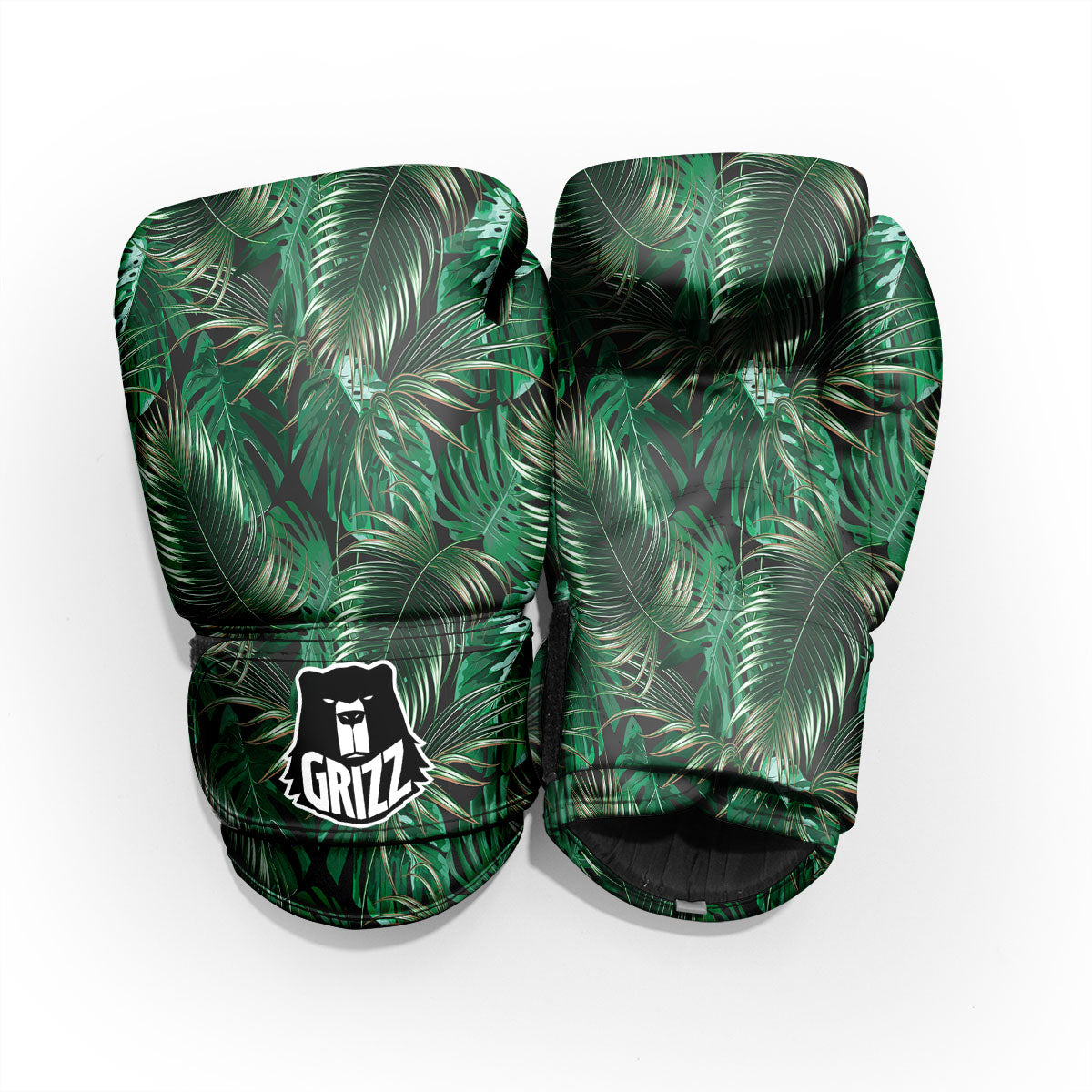 Tropical Palm Tree Print Pattern Sparring Gloves-grizzshop