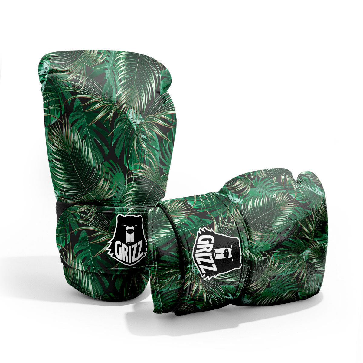 Tropical Palm Tree Print Pattern Sparring Gloves-grizzshop
