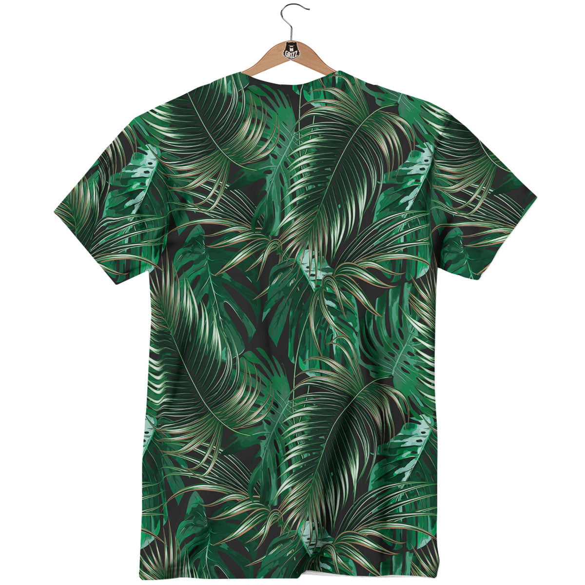 Tropical Palm Tree Print Pattern T-Shirt-grizzshop